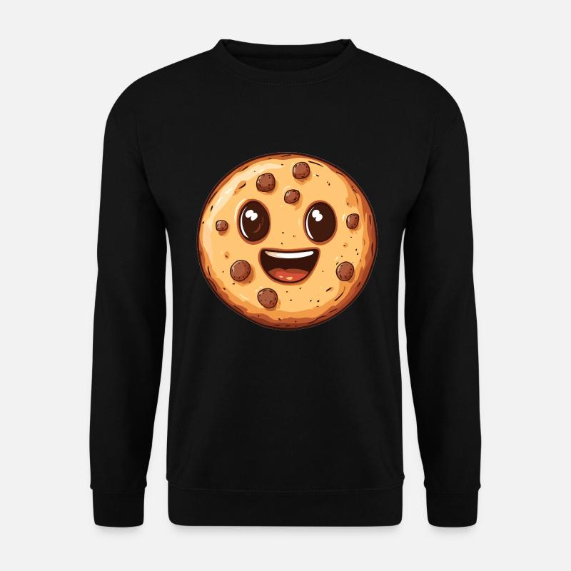 Lachender Cookie - Unisex Pullover - Schwarz