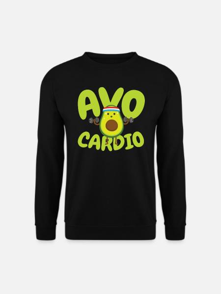 Avo Cardio - Fitness Avocado - Unisex Sweatshirt - black