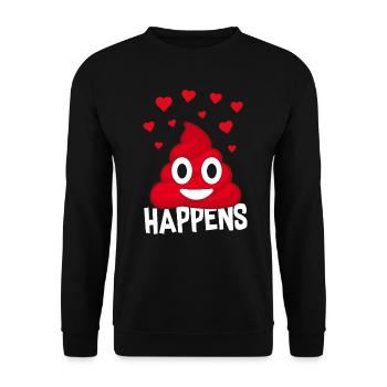 Drôle de Saint Valentin Love Couple couple cadeau - Sweat-shirt Unisexe - noir - Devant - Alina (178cm) & Michal (187cm)