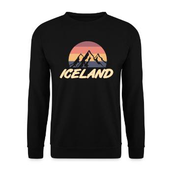 island - Unisex Pullover - Schwarz - Vorne - Alina (178cm) & Michal (187cm)