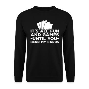 Trading Card Game - Unisex Sweatshirt - black - Front - Alina (178cm) & Michal (187cm)