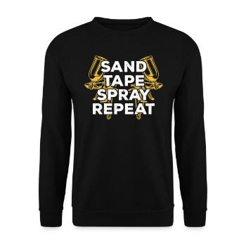 Auto Body Painter Car Painter Automotive Painter - Unisex Sweatshirt - black - Front - Alina (178cm) & Michal (187cm)