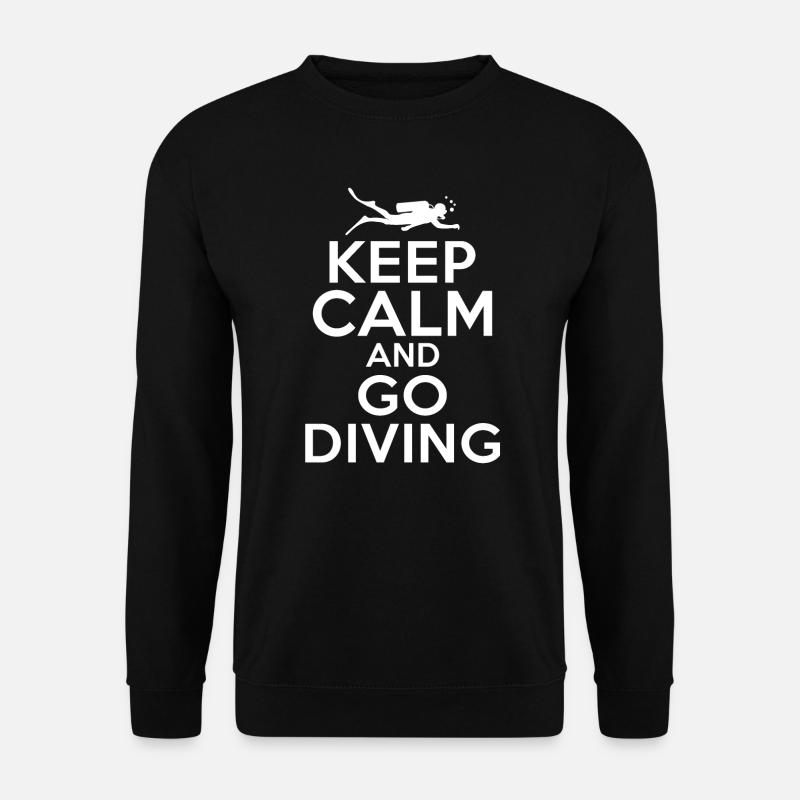 Restez calme et plongez - Sweat-shirt Unisexe - noir