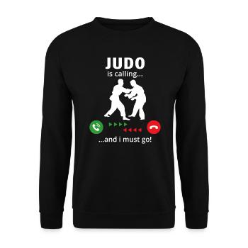 Le judo m’appelle et je dois y aller - Sweat-shirt Unisexe - noir - Devant - Alina (178cm) & Michal (187cm)