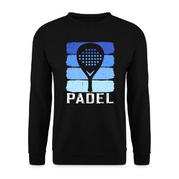 Retro-Padel - Unisex Pullover - Schwarz - Vorne - Alina (178cm) & Michal (187cm)