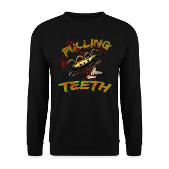 Fée des dents Nouveau - Sweat-shirt Unisexe - noir - Devant - Alina (178cm) & Michal (187cm)