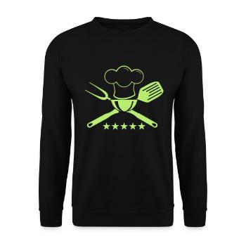 (koch_12_1f) - Unisex Sweatshirt - black - Front - Alina (178cm) & Michal (187cm)