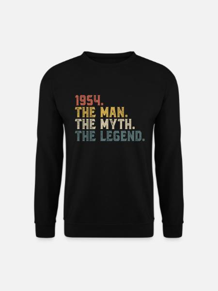 1954 Man Myth Legend - Unisex Sweatshirt - black
