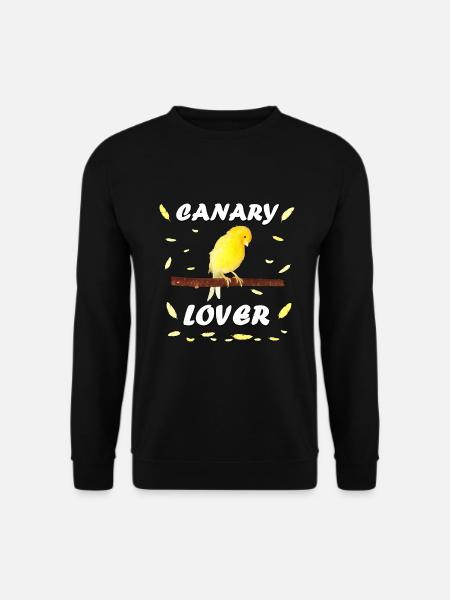 uccello amico canarino giallo con piume - Felpa unisex - nero