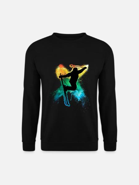 Freeski extreme freestyle trick rainbow - Unisex Sweatshirt - black