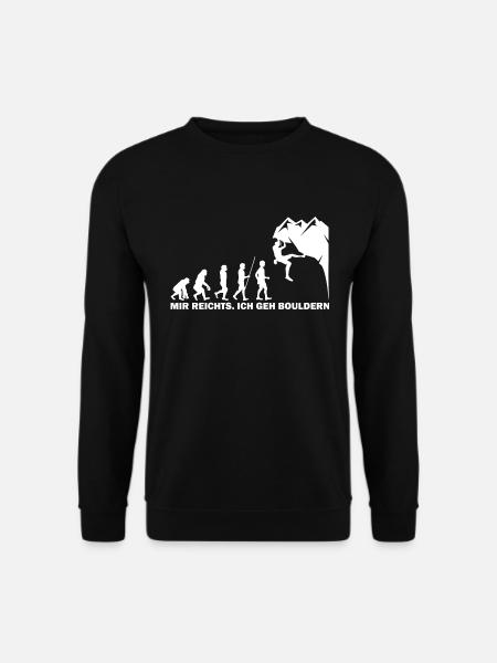 Mir reichts ich geh Bouldern - Unisex Pullover - Schwarz