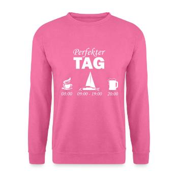 Perfekter Tag - Segeln - Unisex Pullover - Pink - Vorne