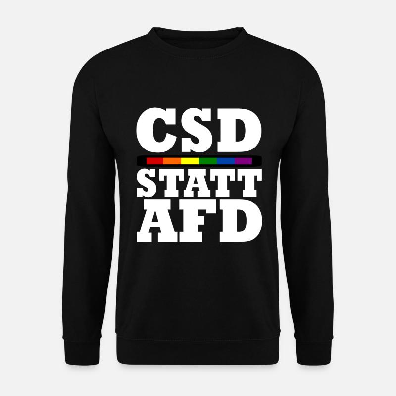 Csd statt afd - Unisex Pullover - Schwarz