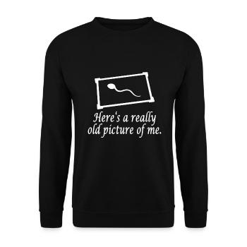 sperm - Unisex Sweatshirt - black - Front - Alina (178cm) & Michal (187cm)