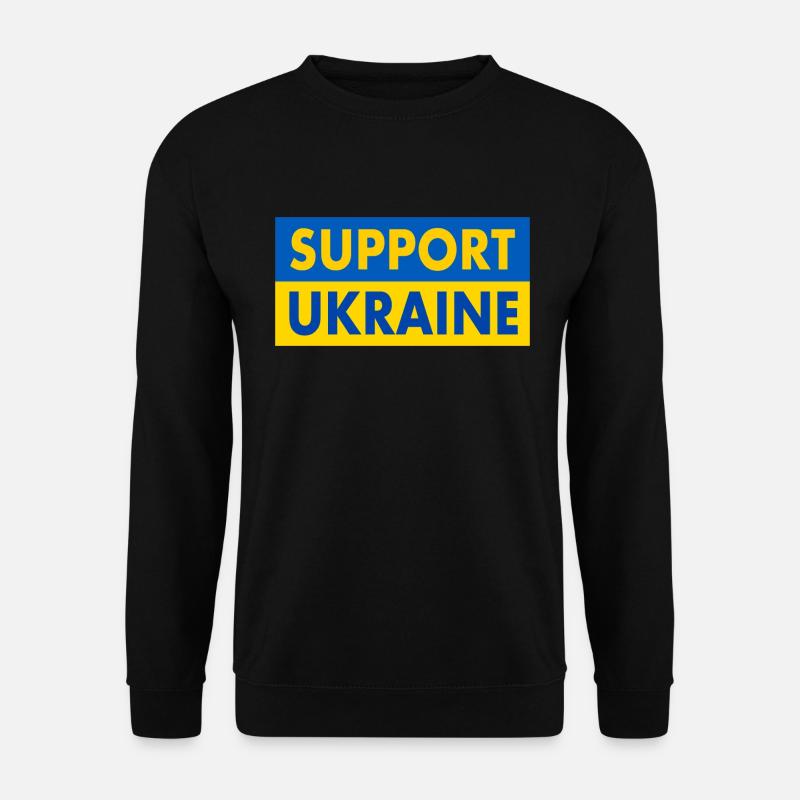 Support ukraine - Unisex Pullover - Schwarz