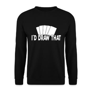 Trading Card Game - Unisex Sweatshirt - black - Front - Alina (178cm) & Michal (187cm)