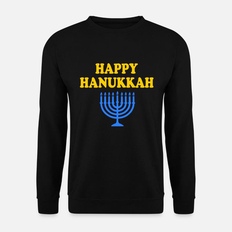 HAPPY HANUKKAH - Unisex Pullover - Schwarz