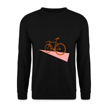 bicycle - Unisex Sweatshirt - black - Front - Alina (178cm) & Michal (187cm)