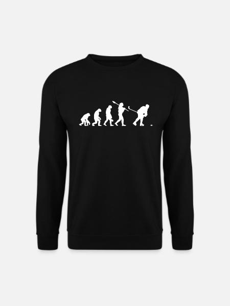 Eishockey Evolution Ice Hockey Eishockeyspieler - Unisex Pullover - Schwarz