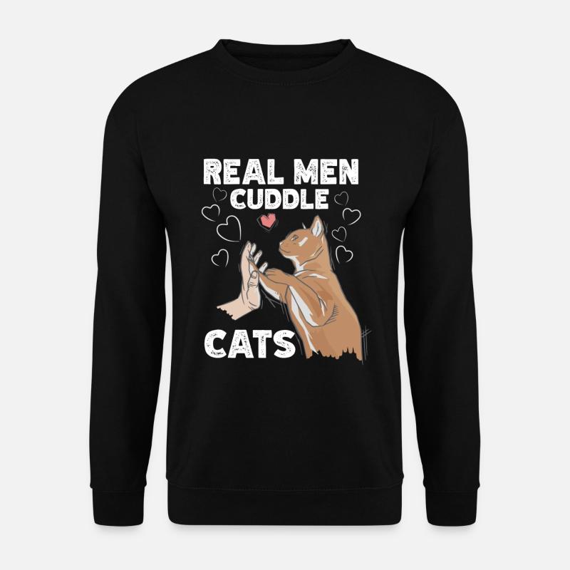 Katze Katzenliebhaber Katzen Kätzchen Katzendame - Unisex Pullover - Schwarz