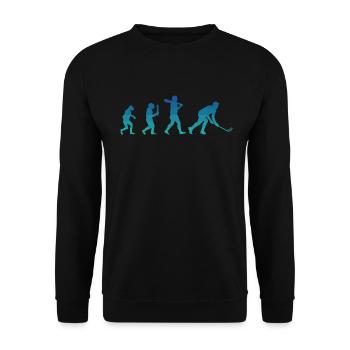 Floorball Floorball Game Design pour Floorball - Sweat-shirt Unisexe - noir - Devant - Alina (178cm) & Michal (187cm)