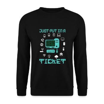 Technical Support Technology Programmer - Unisex Sweatshirt - black - Front - Alina (178cm) & Michal (187cm)