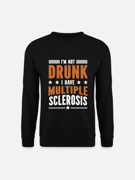 Multiple Sklerose MS Bewusstsein Schleife Geschenk - Unisex Pullover - Schwarz