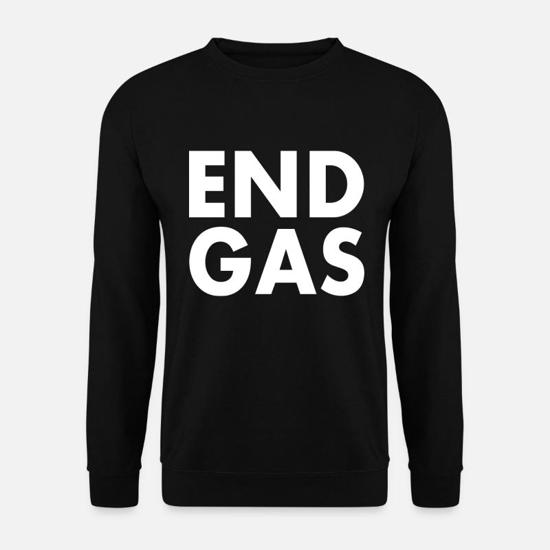 End gas - Unisex Pullover - Schwarz