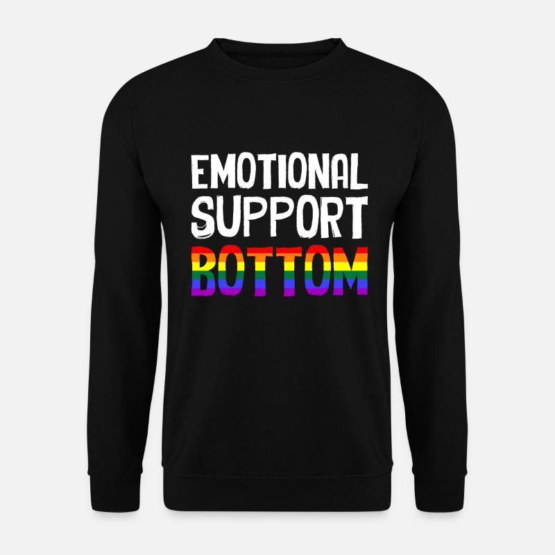 Emotional Support Bottom - Unisex Sweatshirt - black