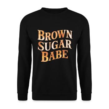 Inspiration Brown Sugar Babe - Sweat-shirt Unisexe - noir - Devant - Alina (178cm) & Michal (187cm)
