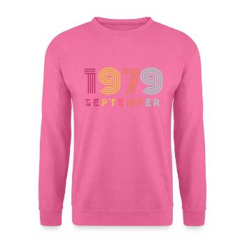 1979 septemper - Unisex Sweatshirt - pink - Front