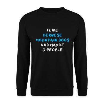 Bouvier bernois Bouvier bernois - Sweat-shirt Unisexe - noir - Devant - Alina (178cm) & Michal (187cm)