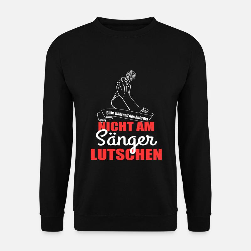 Sänger Singen Gesang - Unisex Pullover - Schwarz