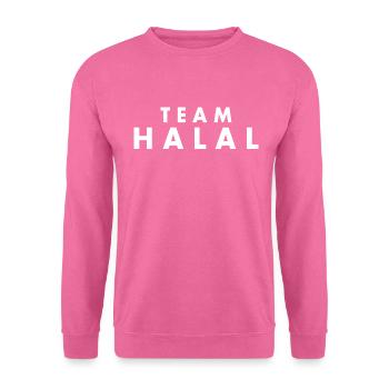 Team halal - Unisex Pullover - Pink - Vorne