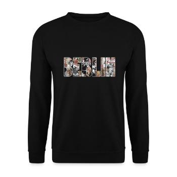 Berlin deutschland - Unisex Pullover - Schwarz - Vorne - Alina (178cm) & Michal (187cm)