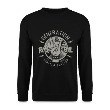 1993 Anniversaire - Sweat-shirt Unisexe - noir - Devant - Alina (178cm) & Michal (187cm)
