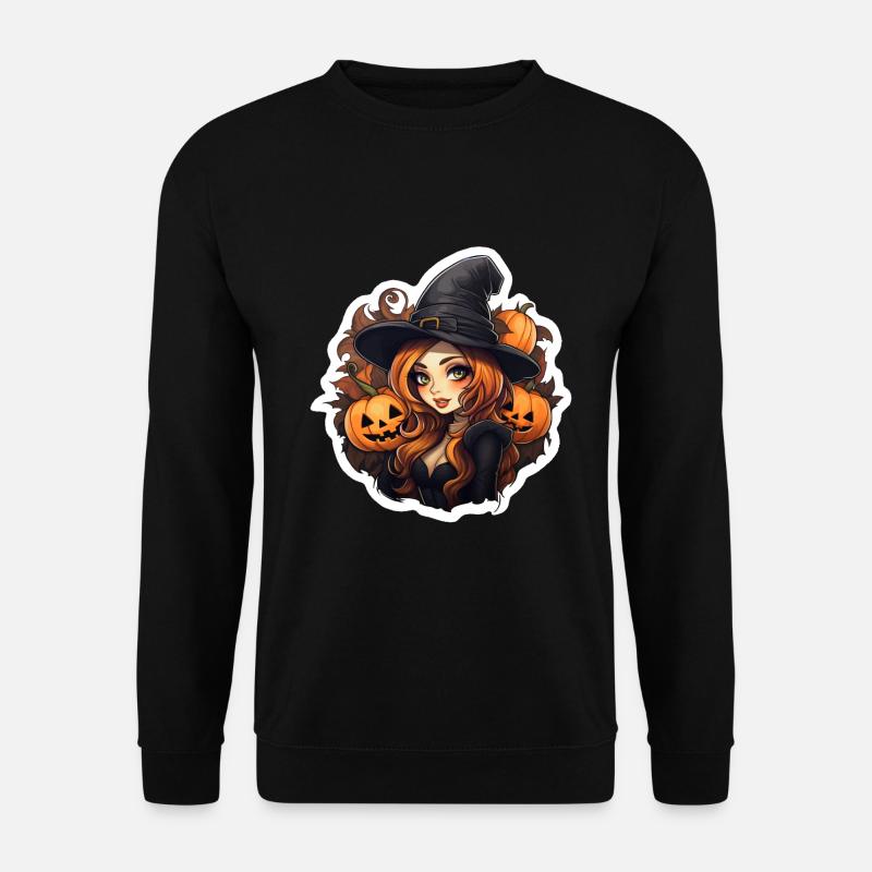 Sorcière d’Halloween - Sweat-shirt Unisexe - noir