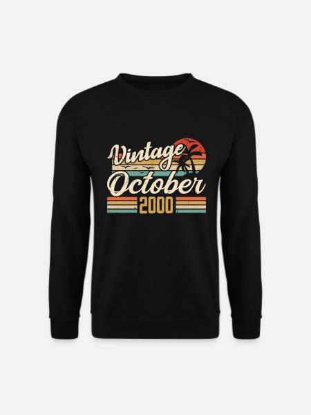October 2000 Birthday Gift - 2000 - Unisex Sweatshirt - black