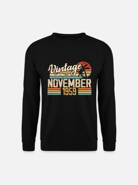 Legendär seit November 1959 - Jahrgang 1959 - Unisex Pullover - Schwarz