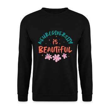 Neurodiverse Marriage Neurodiverse Pride - Unisex Sweatshirt - black - Front - Alina (178cm) & Michal (187cm)