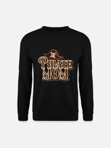 Pirate Mom Queen Costume - Unisex Sweatshirt - black