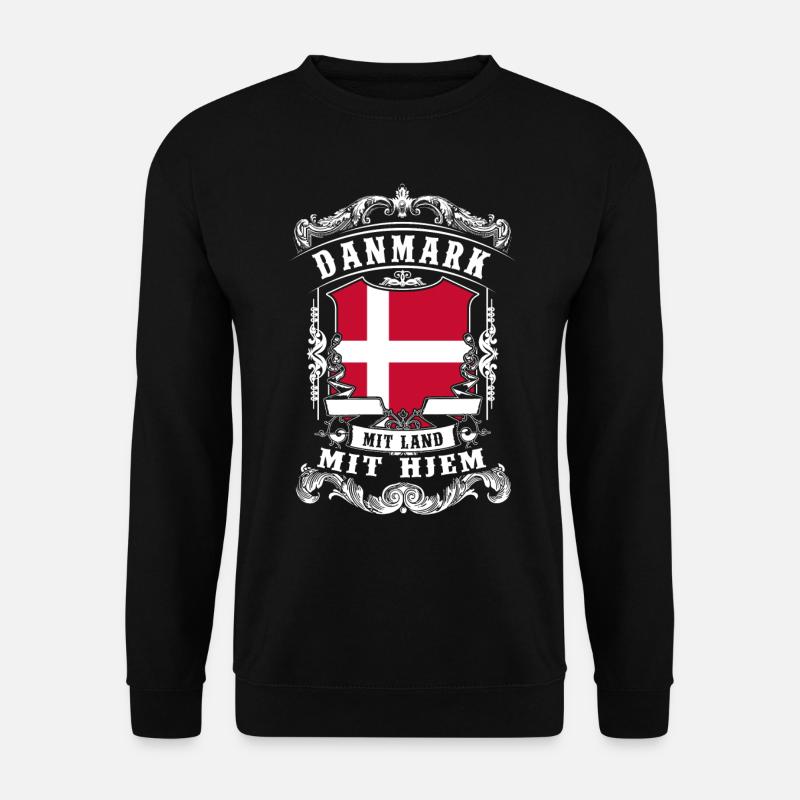 Danmark - Denmark - Dänemark - Unisex Pullover - Schwarz