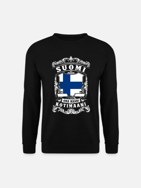 Suomi - Finland - Finnland - Unisex Pullover - Schwarz