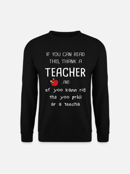Enseignant par conviction enseignant passion - Sweat-shirt Unisexe - noir