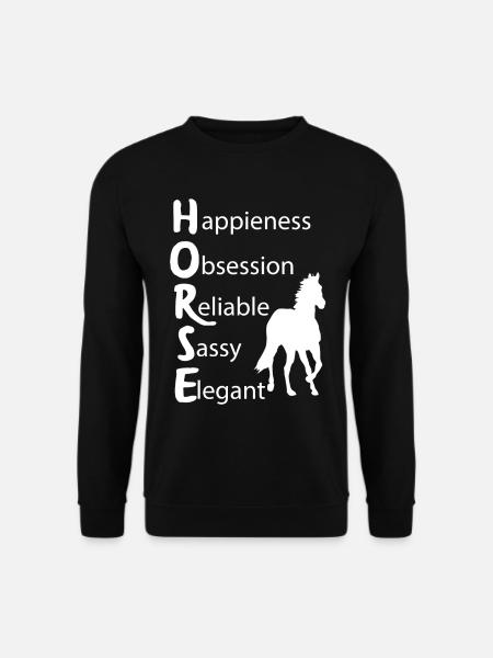 Equestrian Horse Riding Horsewoman Gifts Ponny - Unisex Sweatshirt - black