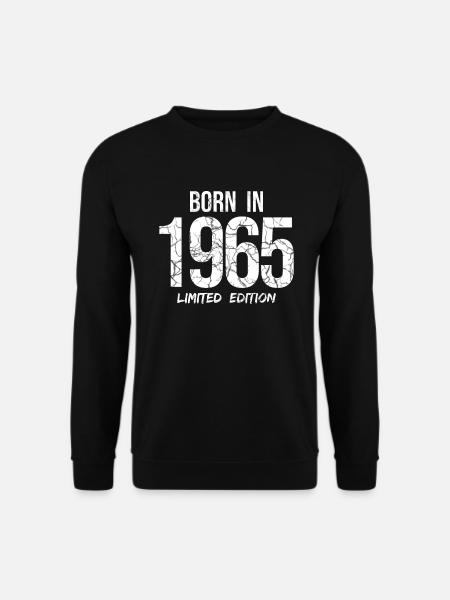 56. Geburtstag - BORN IN 1965 LIMITED EDITION - Unisex Pullover - Schwarz