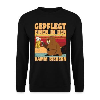 Geschenk zum Geburtstag - lustig Spruch JGA - Unisex Pullover - Schwarz - Vorne - Alina (178cm) & Michal (187cm)