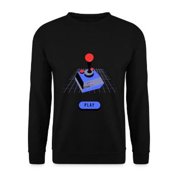 Retro gamer - Unisex Sweatshirt - black - Front - Alina (178cm) & Michal (187cm)