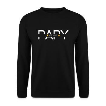 Papy Génial personnalisé Noms petits-enfants - Sweat-shirt Unisexe - noir - Devant - Alina (178cm) & Michal (187cm)