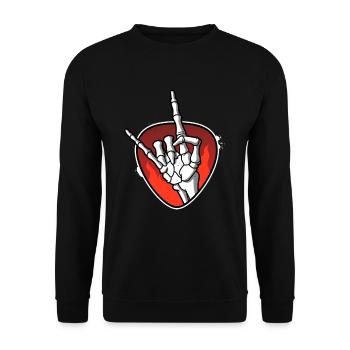 Métal lourd - Sweat-shirt Unisexe - noir - Devant - Alina (178cm) & Michal (187cm)